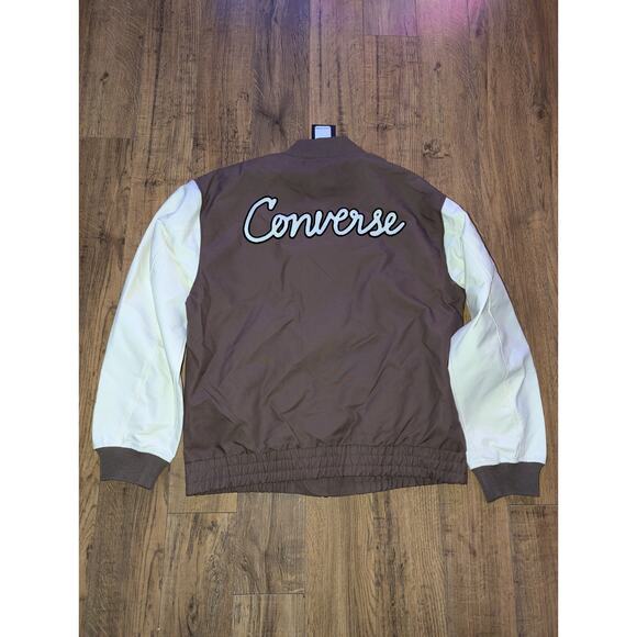 Converse Chain Stitch Woven Jacket Size Medium Earthy Brown - Picture 8 of 8